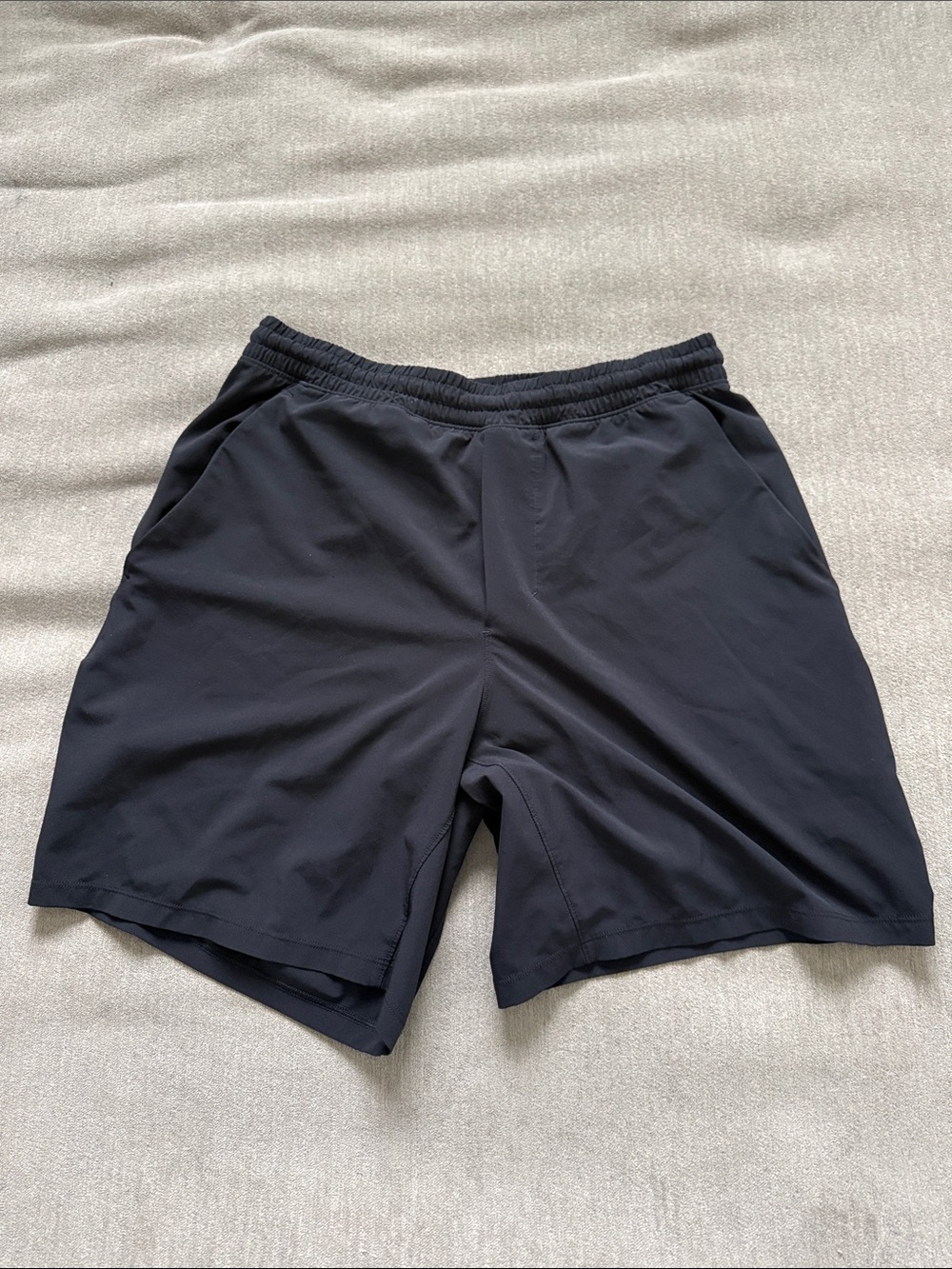 lululemon athletica Men's Black Athletic Shorts (Lined)